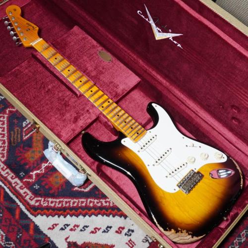 Fender Custom Shop 2024 Time Machine Series 1957 Stratocaster Heavy Relic Faded Aged 2-Color Sunburst