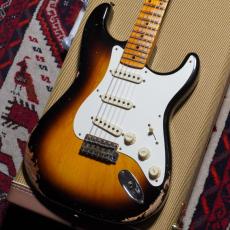 Fender Custom Shop 2024 Time Machine Series 1957 Stratocaster Heavy Relic Faded Aged 2-Color Sunburst_2