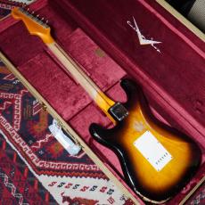 Fender Custom Shop 2024 Time Machine Series 1957 Stratocaster Heavy Relic Faded Aged 2-Color Sunburst_4