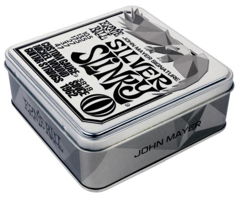 ERNIE BALL #3818 ジョン・メイヤー シグネチャースリンキー 10.5-47 限定3パック特製缶 SLINKY 3P SILVER PO3818 ア
