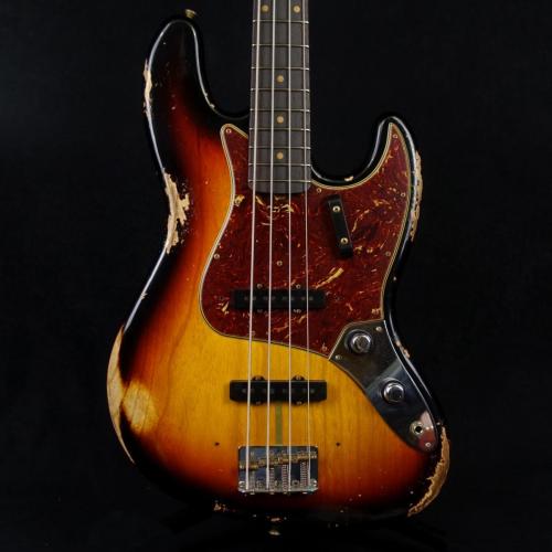 Fender Custom Shop 1961 Jazz Bass Heavy Relic Super Faded Aged 3-Color Sunburst ☃立冬SALE☃