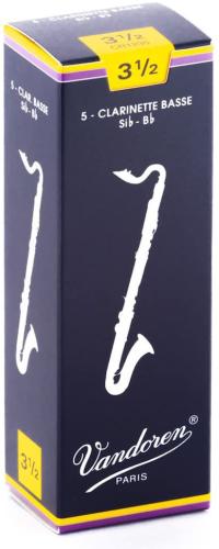 VANDOREN トラディショナル 【硬さ:3・1/2】【青箱】 リード バスクラリネット用