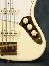 Fender 1982 Gold Jazz Bass Refinish Olympipc White_9