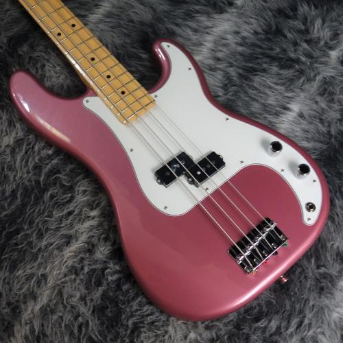 Fender Made In Japan Hybrid II Precision Bass Burgundy Mist Metallic with Matching Head