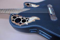 Ovation Super Adamas 1587-5 (Black) 1995年製【通常価格￥480,000 → 期間限定セール特価11/30迄】金ラメの美しい芸術的フォルム。希少な90年代中期のエレアコの最高峰モデル_13