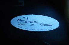 Ovation Super Adamas 1587-5 (Black) 1995年製【通常価格￥480,000 → 期間限定セール特価11/30迄】金ラメの美しい芸術的フォルム。希少な90年代中期のエレアコの最高峰モデル_16