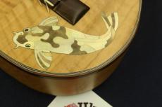 Alulu  閉店SALE! Carp (鯉)Inlay Solid Curly Maple Concert Ukulele #5519_3