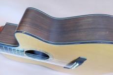 Morris S-101 / Venetian Cutaway・Original Peg・Solid Spruce Top・Solid Rosewood Side and Back・Abalone Rosette・Ebony Fingerboard and Bridge・Tortoise Color Binding・B-Band Pickup 【With Original Gig Case】2000年代製　_5