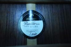 Morris S-101 / Venetian Cutaway・Original Peg・Solid Spruce Top・Solid Rosewood Side and Back・Abalone Rosette・Ebony Fingerboard and Bridge・Tortoise Color Binding・B-Band Pickup 【With Original Gig Case】2000年代製　_16