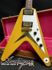 Gibson Custom Shop　Historic Collection 1958 Korina Flying V Reissue 2021 Natural /White Pickguard VOS "Dead Stock Mint"_2