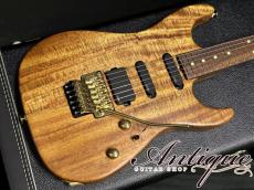 Suhr Reb Beach Signature 2009 Natural /Pau Ferro Neck&FB w/EMG Floyd Rose Tremolo Gold-HW Near-Mint "Killer Figured Koa"_4