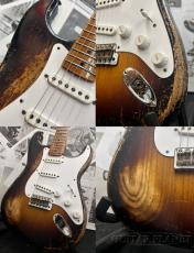 Fender Custom Shop 70th Anniversary 1954 Stratocaster Super Heavy Relic -Wide Fade 2 Color Sunburst- 2024USED!!_7