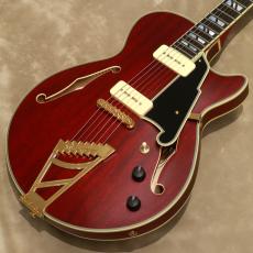 D'Angelico Deluxe Series Deluxe SS P-90 , Satin Trans Wine