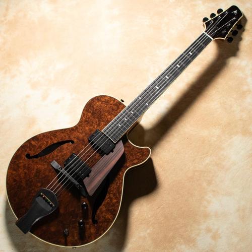 Kikuchi Guitars Archtop MF15S 2HB 2025 Ltd Exotic Imbuia Burl