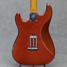 Fender Stratocaster Candy Apple Red Overlay Sonic Blue_3