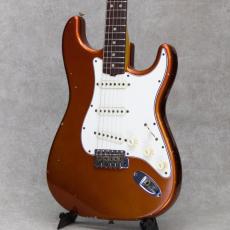 Fender Stratocaster Candy Apple Red Overlay Sonic Blue_5