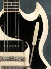 Gibson 1965 SG Junior Polaris White Regular Neck with Binding_7