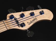 Sadowsky ML21 HP5 21-Fret Hybrid P/J Bass 5st Ash ~Blue Transparent Satin~_3