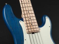 Sadowsky ML21 HP5 21-Fret Hybrid P/J Bass 5st Ash ~Blue Transparent Satin~_4