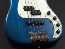 Sadowsky ML21 HP5 21-Fret Hybrid P/J Bass 5st Ash ~Blue Transparent Satin~_7