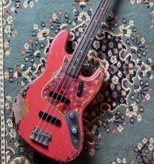Fender Custom Shop MBS 1960 Jazz Bass Heavy Relic by Austin MacNutt -Aged Fiesta Red over 3Color Sunburst-【4.10kg】