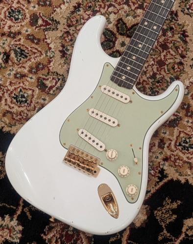 Fender Custom Shop MBS 1960 Stratocaster Journeyman Relic / Olympic White by Yuriy Shishkov 3.52Kg