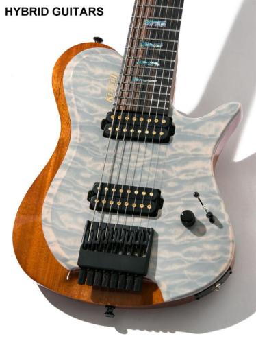 Kiesel Guitars Custom Order ZEUS 8strings Quilted Maple Top Translucent White 2023