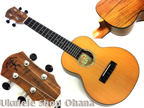 aNueNue [aNN-C4] コンサート シダー単板/TAIWANアカシア合板 Hawaiian Dream Series