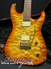 Marchione Guitars Custom Order Carve Top Amber /Selected Hi-End Grade Quilted Maple Top & Honduras Mahogany /Brazilian Rosewood FB w/Special Wound PU 3.19kg Near-Mint "One-Off Special Spec"_2