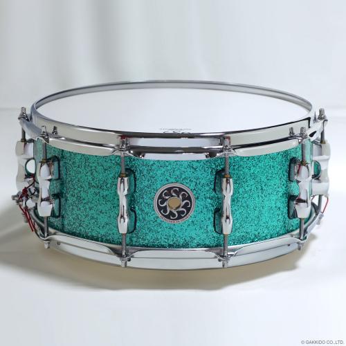 SAKAE OSAKA HERITAGE SD1455MA/M-TC 14x5.5 Maple Snare [Turquoise Champagne] [特価品]