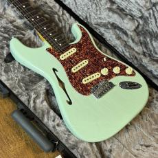 Fender Limited Edition American Professional II Stratocaster Thinline Transparent Surf Green_4