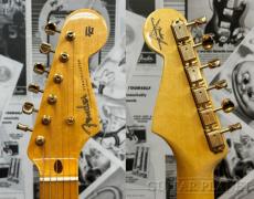 Fender Custom Shop ~Winter NAMM Show Display #33~ 1955 Stratocaster Gold Hardware DCC -Faded/Aged Fiesta Red-_5