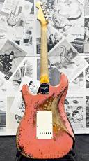 Fender Custom Shop 1965 Stratocaster Super Heavy Relic -SFA Tahitian Coral over 3-Color Sunburst -_4