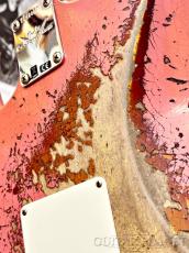 Fender Custom Shop 1965 Stratocaster Super Heavy Relic -SFA Tahitian Coral over 3-Color Sunburst -_9