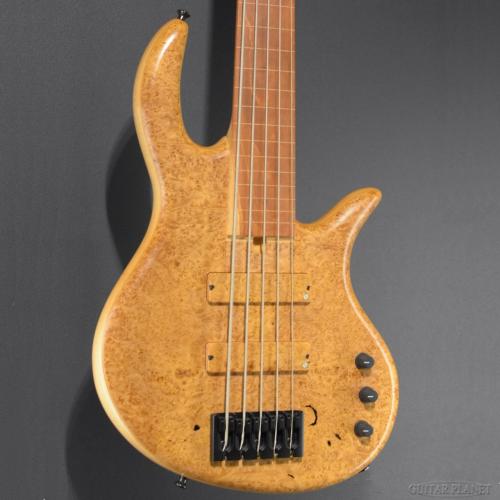 elrick 【ボーナスセール!!】Gold Series E-volution5 SLC Fretless -Burl Maple/Pink Ivory-【3.68kg】
