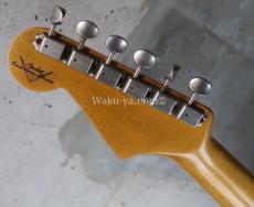 Fender Custom Shop 1963 Stratocaster Journeyman Relic Faded Red Sparkle_6