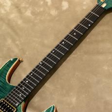 Valenti Guitars Nebula Carved, Cobalt Green_6