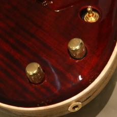 Valenti Guitars Nebula Carved Semihollow, Blood Red_8