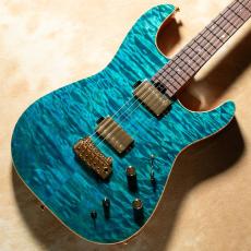 Kz Guitar Works Kz Versa 2H5 Quilted Maple Top See-Through Blue_2
