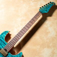 Kz Guitar Works Kz Versa 2H5 Quilted Maple Top See-Through Blue_3