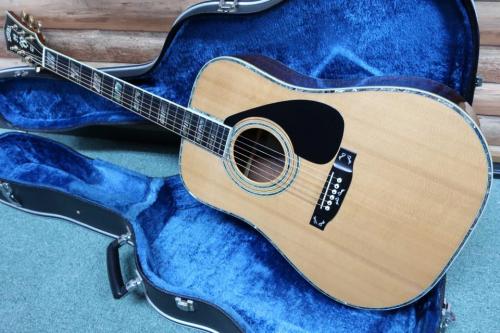 K.Yairi YW-1000特 / Special Order Model・Double parallelogram Inly・Wide Solid Abalone Trim and Rosette・Solid Spruce Top・Jacaranda Side and Back【With Original Hard Case】1979年製
