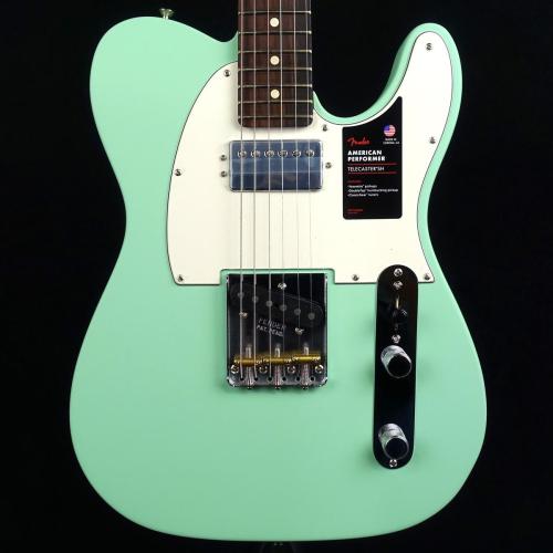 Fender American Performer Telecaster with Humbucking Satin Surf Green 2023