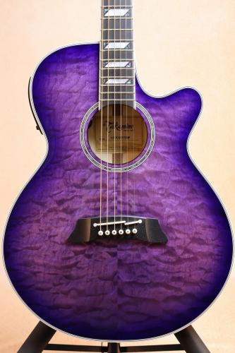 Takamine 【薄胴ボディ・限定品】CTM TSP178AC Quilt パープル #6305089【送料当社負担・最大48回分割無金利】