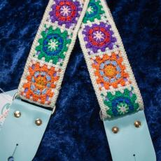 tsundrum_chan かぎ編みギターストラップ ダーク