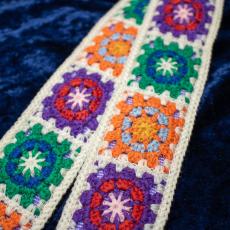 tsundrum_chan かぎ編みギターストラップ ダーク_3