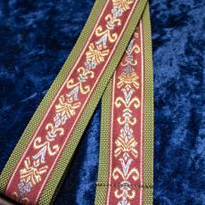 tsundrum_chan ボタニカルリボン ギターストラップ ワイン_2