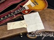 Gibson Les Paul Standard 1959 Conversion (Based On 1952) Murphy Burst /Killer Figured Hard Rock Maple /Black Jacaranda FB /Double White PAF w/Original Flat-Brown Case 4.10kg "Painted & Aged by Tom Murphy"_10