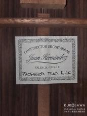 Juan Hernandez [ホアン・エルナンデス] Profesor Flamenca Negra w/P.U. フラメンコ 黒 松・ローズウッド【日本総本店2F 在庫品】_4