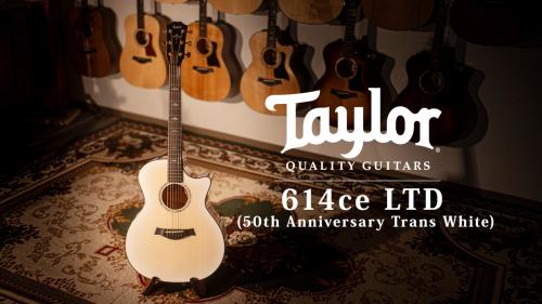 Taylor 【試奏動画有】50th Anniversary 614ce LTD Trans White with Edgeburst【Taylor公認 リペアマン在籍店】