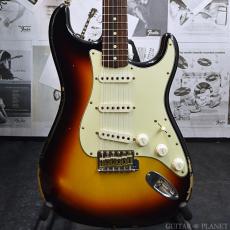 Fender Custom Shop Guitar Planet Exclusive 1963 Stratocaster Relic -Wide Black 3 Color Sunburst-